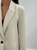 Blazer Cream coupe oversize