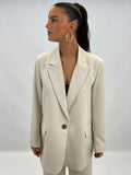 Blazer Cream coupe oversize