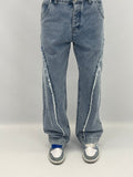 Jeans style-trim blue