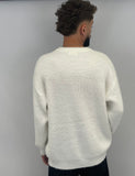 Pull en maille oversize WHITE