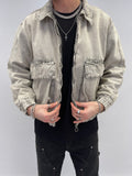 Veste denim grey