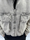 Veste denim grey