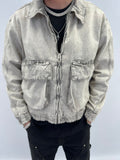 Veste denim grey