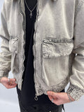 Veste denim grey