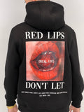 Sweat-shirt black lips