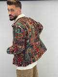 Veste patchwork/fourrure