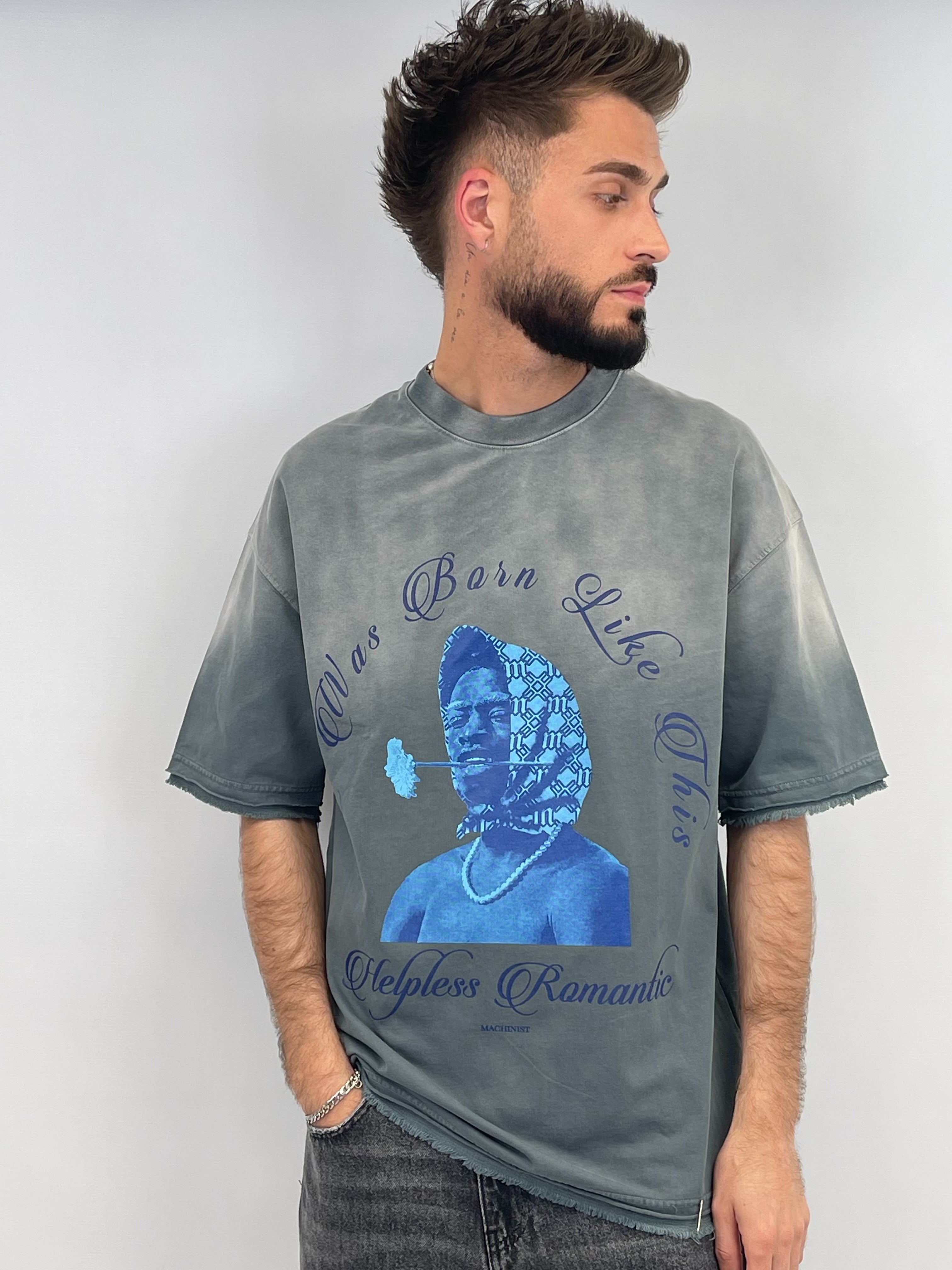 T-shirt MACHINIST grey blue