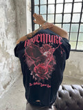 T-shirt ADVENTURE black/red