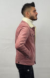 Veste Pink Velours Côtelé