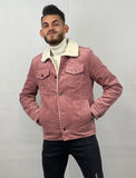 Veste Pink Velours Côtelé