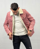 Veste Pink Velours Côtelé